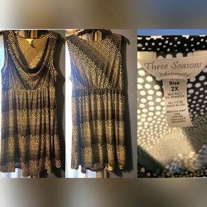 Three Seasons Maternity Polka Dot Dress